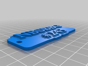 salomon de porte-clés personnalisé 3d print model - Mito3D