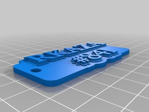kaplan Anahtarlık özelleştirilmiş 3d print model - Mito3D
