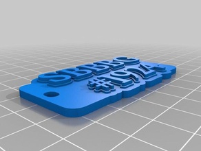 blum llaveros personalizado 3d print model - Mito3D