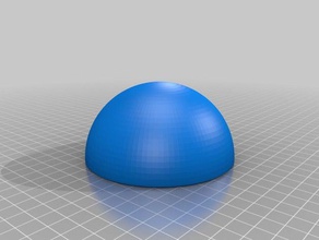 la moitié de boule en plastique hurr les mathématiques art personnalisé 3d print model - Mito3D