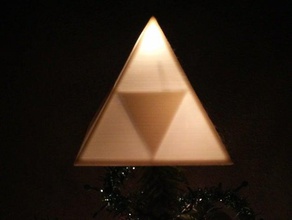 triforce árbol de navidad adorno decoración estrella enlace litho litografía lithopane la leyenda zelda trifroce 3d print model - Mito3D
