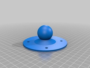 meine angepassten ball-und-socket mount Haushalt 3d print model - Mito3D
