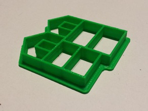 mini kurabiye evi kalıbı mutfak yemek cookiecutter 3d print model - Mito3D