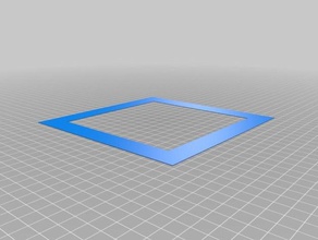 bed leveling square 180x180x04 mm 3d printing tests 3d print model - Mito3D