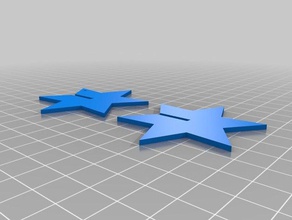 piezas estrellas matematik sanat özelleştirilmiş 3d print model - Mito3D