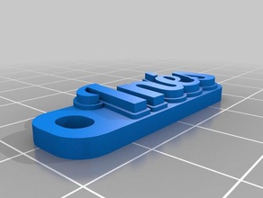 ines de porte-clés personnalisé 3d print model - Mito3D