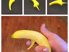 banana disparador de arma brinquedos jogos frutas engraçado o filme filmes prop adereços bobo 3d print model - Mito3D
