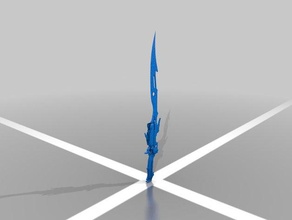 Blitz-Schwert aus final fantasy - Spielzeug Spiel Zubehör 3d print model - Mito3D