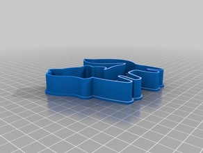 fox full body cookie cutter kitchen dining 3d print model - Mito3D