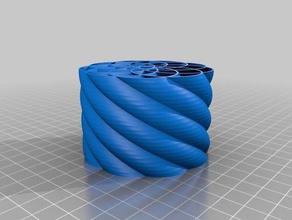 spiral cylinder lose math art customized 3d print model - Mito3D