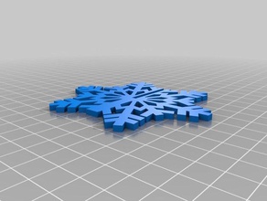 el copo de nieve 3d impresión 3d print model - Mito3D