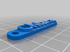 chiara porta keychains customized 3d print model - Mito3D