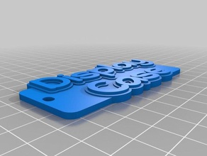 affichage de cas porte-clés personnalisé 3d print model - Mito3D