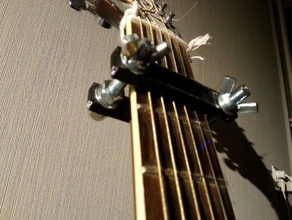 ajustable de guitarra capo la música 3d print model - Mito3D