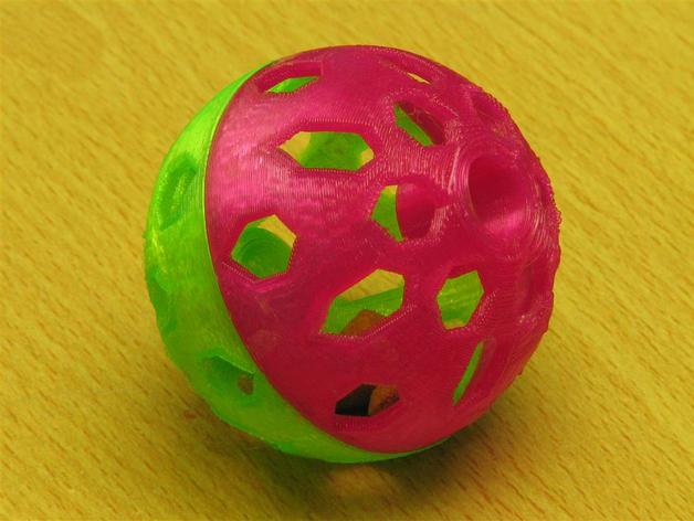 cat treat ball pets toy 3D print model - Mito3D