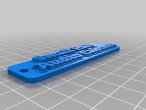 sm audio cab 2 keychains customized 3d print model - Mito3D