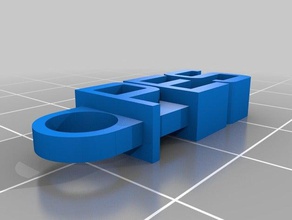my customized pes message keychain organization 3d print model - Mito3D