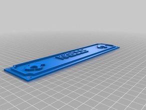 kk6oos etiqueta con su nombre de la oficina personalizado 3d print model - Mito3D