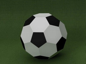 bola de futebol esporte ao ar livre oca 3d print model - Mito3D