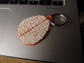 motherlode makerlabs brain logo signs logos customizer dual extrusion keychain 3d print model - Mito3D