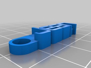 jean keychain organization customized 3d print model - Mito3D