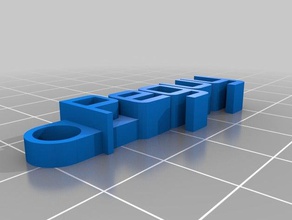 peguy keychain organization customized 3d print model - Mito3D