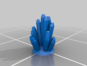 özelleştirilmiş özel 5 kristalleri sahne 3d print model - Mito3D