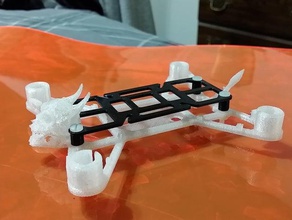 oni crânio cauda quadcopter quadro rc veículos 3d print model - Mito3D