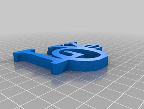 lettere d'amore remix ornamento arredamento di natale hook parametrico 3d print model - Mito3D