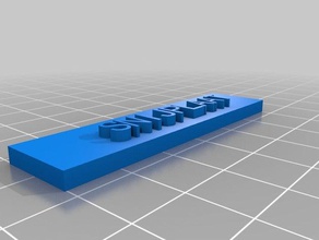snijplaat other customized 3d print model - Mito3D