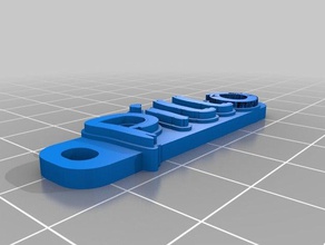 pillo de porte-clés personnalisé 3d print model - Mito3D
