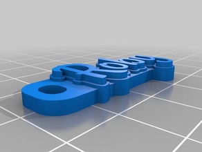roby i portachiavi personalizzato 3d print model - Mito3D