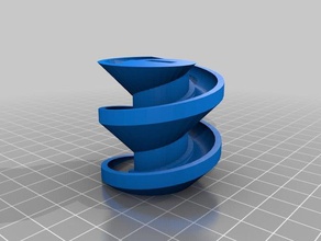 archimedes screw infinite length goldberg machine pt 1 physics astronomy 3d print model - Mito3D