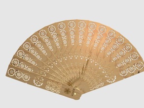 andalusian hand fan abanico andaluz accessories 3d print model - Mito3D