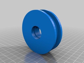 dry machine tensor pulley ready 7 mm tread polea tensora secadora preparada para rodamientos replacement parts 3d print model - Mito3D