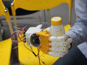 3d printed artificial arm robotics body parts hand 3d print model - Mito3D