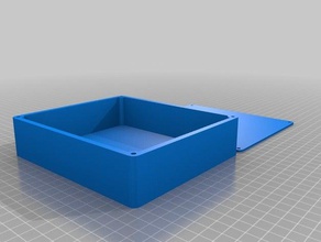 my customized customizer box lid screw holes diy 3d print model - Mito3D