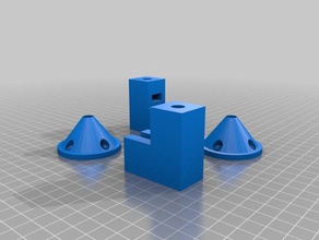 m8 Gewindestange filament Montage-kit 3d drucken spool holder hängen spool-mount 3d print model - Mito3D