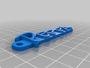 peppa llaveros personalizado 3d print model - Mito3D