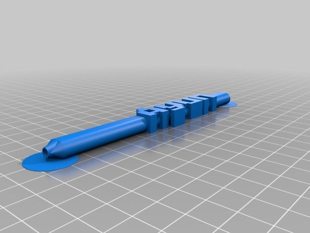 my customized bic word pen office 3D print model - Mito3D