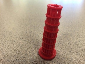 leaning tower pisa buildings structures architecture famous italian italy made 3d print model - Mito3D