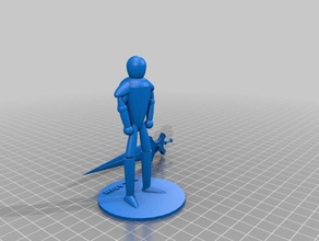 paladin 3d de l'impression figure figurine gamepieces 3d print model - Mito3D