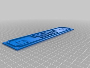 aaronnametag icons office customized 3d print model - Mito3D