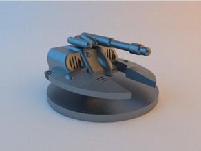 epic 40k eldar falcon revised games 6mm miniature tabletop wargaming warhammer 3d print model - Mito3D