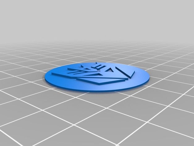decepticon logo cover dell other 3D print model - Mito3D