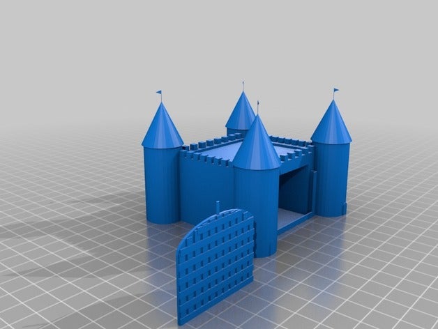 Burg 3d drucken 3D print model - Mito3D