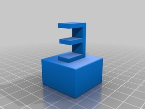 doblo bloco de letra construção brinquedos tijolo duplo 3d print model - Mito3D