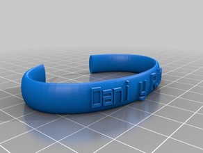 pulsera dani pulseiras personalizado 3d print model - Mito3D