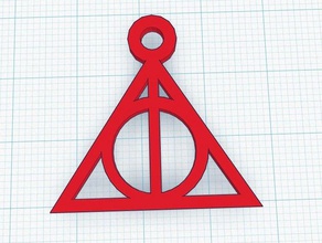 deathly hallows necklace 3d printing 3d print model - Mito3D