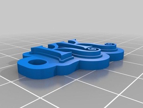 kk de porte-clés personnalisé 3d print model - Mito3D